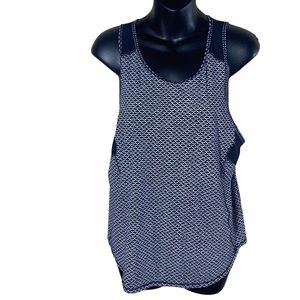 Lululemon Black and White Patterned Racerback Tank
